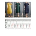 thumbnail image 2 of Vestido suelto de mujer con bolsillos Manga corta Vestido informal de vacaciones Abanopi Vestido, 2 of 7