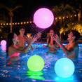 thumbnail image 5 of Light Up Pool Toys, 4 Pack Glow Beach Ball, 8 Modes Pool Activities Decorations for Adult, Floating Pool Games Balls for Swimming Pool Party, 5 of 8