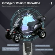 Mobility Scooters for Seniors, 4 Wheel Powered Mobility Scooters,1000W Black
