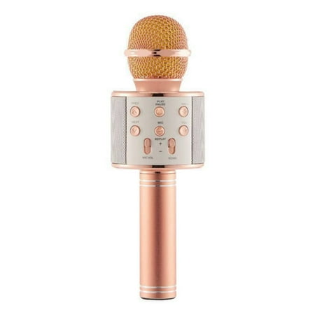 Karaoke Speaker Package Supersellers WS858 Handheld Wireless Bluetooth Karaoke Microphone for Bluetooth Speakers, Karaoke Singing, Car Stereos, Musical Recordings, Interviews, Podcasts ()