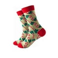 thumbnail image 2 of Lava 2 Pairs Women Christmas Socks Novelty Funny Casual Cotton Crew Socks Size 9-11 Candy, 2 of 9