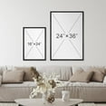 thumbnail image 5 of IDEA4WALL Framed Canvas Print Wall Art Set of 2 White Pastel Paint Stroke Landscape Geometric Abstract Modern Art Decorative Contemporary Artwork for Bedroom, Office - 16"x24"x2 Panels Black, 5 of 5