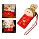 thumbnail image 5 of Hong Bao chino de bolsillo rojo para festivales con cordón para viajes, vacaciones y actividades al aire libre. Amarillo, 5 of 9