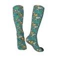 thumbnail image 4 of Easygdp Jungle Animals Soccer Socks Sport Knee High Socks Calf Compression Athletic Socks for Men and Women, 4 of 9