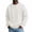 08#White, variant on Men's Cable Knit Crew Neck Sweater, Long Sleeve Drop Shoulder Solid Color Pullover, Fall Winter Loose Fit Casual Streetwear Top Khaki 2XL