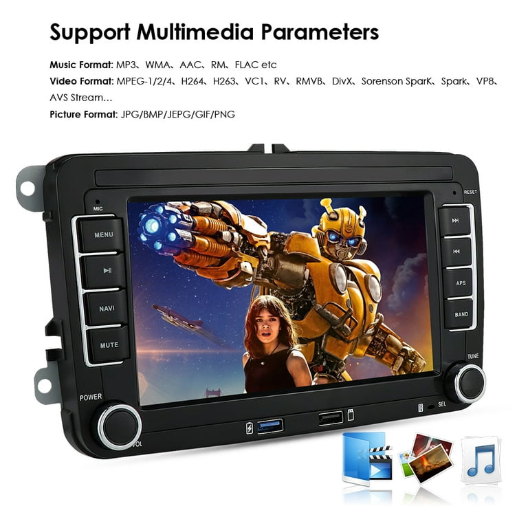  [2+32G] Android 11 Car Stereo with Wireless Carplay Android  Auto for Volkswagen Jetta Beetle Tiguan Passat Golf Polo Skoda Seat 7 Inch  Touchscreen Radio with GPS WiFi Bluetooth SWC FM Backup