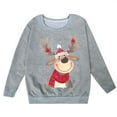 thumbnail image 4 of Wdgfv Chandails en Molleton de Noël pour Filles, Chandail à Manches Longues, Col Rond, Décontracté, Doux, Confortable, Gris, 8-9 Ans, 4 of 4