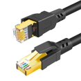 thumbnail image 1 of Cable Ethernet DDMALL CAT 8, 10 pies, 2 unidades, 40 Gbps, 2000 MHz, negro, 1 of 9