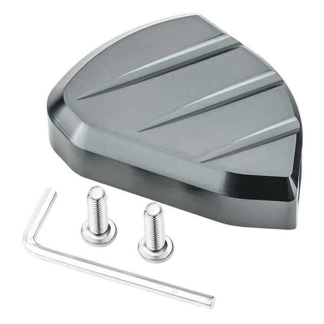 Extensión de pata de cabra para motocicleta, fabricada en aleación de aluminio. Reemplazo resistente para pata de cabra de motocicletas de 125 y 150 Gris plateado