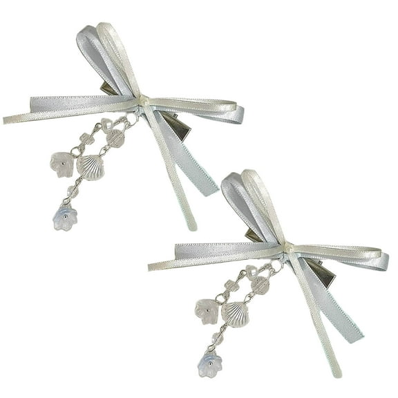 UNTERING Hairpin Ribbon Bow Hair Clip Hair Barrette Hair Bow Headpieces Winter Bow French Barrette Headwear Hair Accessories