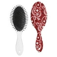 thumbnail image 2 of Colorful Vintage Hair Brush - Anti-Frizz Detangling Brush for Women - Lightweight & Durable for Daily Use, 2 of 5