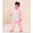thumbnail image 4 of Pelele de manga larga para bebé recién nacido, mono de dibujos animados de dinosaurio rosa, Kigurumi, pijamas para niñas y niños, 4 of 5