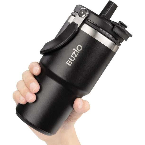 Buzio 20 oz Insulated Tumblers with Handle and Straw, Insulated Vacuum