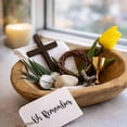 thumbnail image 2 of Christian Easter Decor Tray Set Resurrection Keepsake Display, 2 of 5