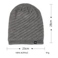thumbnail image 2 of Fashion Couples Women Men Sport Style Solid Stripe Keep Warm Winter Outdoor Knitted Hats Winter Gear for Men Woodsman Hats Men Earmuff Hats for Men Winter Ski Hat Warm Fuzzy Hat Bears Winter, 2 of 4