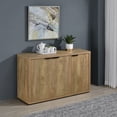 thumbnail image 2 of Pepita 3-door Engineered Wood Accent Cabinet Mango Brown, 2 of 11