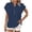 a-Blue113, variant on FINALGANG Womens Solid Color Notch Neck Cap Sleeve Blouse With Button Detail Loose Fit Lightweight Casual Tunic Top For Everyday Wear Summer Outings Cozy Top