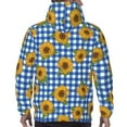 thumbnail image 5 of Hoodies for Men - Sunflowers Square Long Sleeve Comfrt Men'S Fashion Hoodies & Sweatshirts, Sweatshirts for Men Hoodies Pullover Clothing Clothes with Pouch, 5 of 7