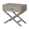 thumbnail image 2 of Glory Furniture Xavier G0070-N Silver Champagne Nightstand, 2 of 6