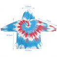thumbnail image 7 of Colorful Tie Dye Mandala Pattern Blanket Hoodies for Kids 6-13YR Oversize Wearable Blanket Hoodies for Boys Girls Teens, 7 of 7