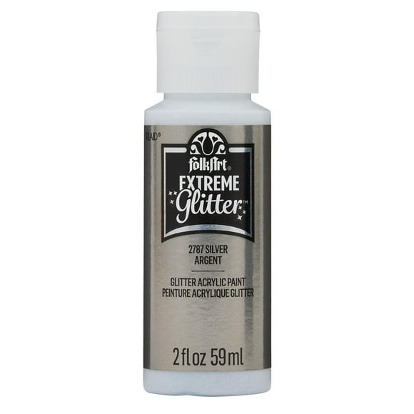 Folkart Extreme Glitter Silver, FolkArt Extreme Glitter Paint