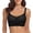 Black, variant on Sports Bras for Women Seamless Comfort Support Front Closure Wireless Bra Bras for Women No Underwire Black L