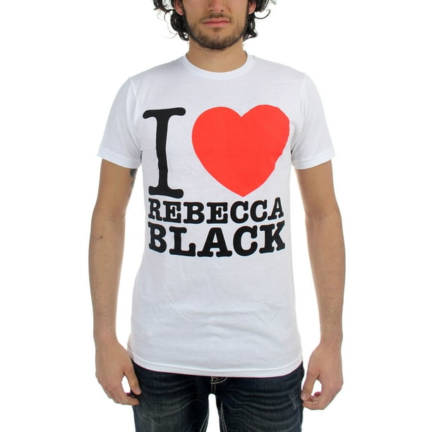Rebecca Black Mens I Love Rebecca T Shirt In White Walmart Com