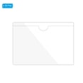 thumbnail image 3 of Unique Bargains 4' x 6' Self Adhesive Index Card Pockets Plastic Label Holder Sticky Pocket Sleeves, Clear 30 Pack, 3 of 6