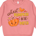 thumbnail image 3 of Inktastic Cutest Pumpkin in the Patch with Orange Heart Toddler Sweatshirt, 3 of 4