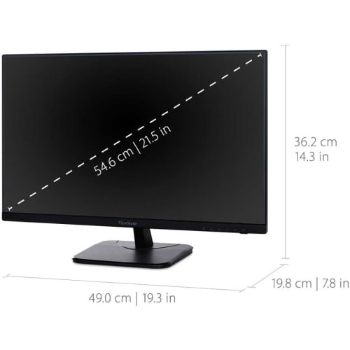 Moniteur LED ViewSonic 22 "FHD 75Hz 15ms GTG IPS - Noir - (VA2256-MHD)