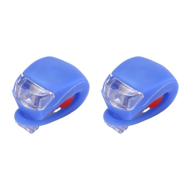 Led Bike Lights Bike Light Set with Waterproof Led Front Silicone Snap-on Safety Lights for Night Riding Cycling 2pcs Lightweight Versatile Bicycle