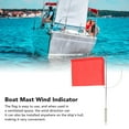 thumbnail image 4 of Wind Direction Indicators, Stainless Steel Mast Red Nylon Flag Marine Wind Direction Signal with Mount Base Sailing Mast Flag for Sailboats,, 4 of 7