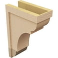 thumbnail image 5 of 7"W x 14"D x 21"H Classic Bryant Rough Cedar Woodgrain TimberThane Corbel, Primed Tan, 5 of 6