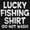 Black, variant on Lucky Fishing Shirt Cute Funny Fisher Men's Big & Tall Crewneck Graphic Tee Brisco Brands 2X