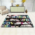 thumbnail image 2 of SKYSONIC Cute Library Cats Area Rug,72x48in Fall Sleep Animal Non-Slip Floor Carpet Comfort Floor Mats Decor for Indoor Living Dining Room and Bedroom Area, 2 of 7