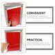 thumbnail image 3 of WEAVILUX Buzón Vintage De Pared Rojo Para Cartas Con Cerradura Para Uso En Casa Y Oficinas, 3 of 6