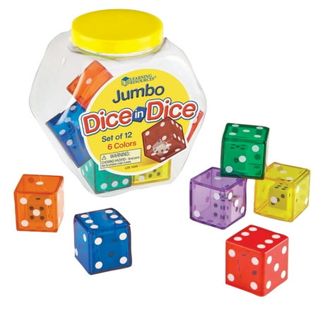Learning Resources Jumbo Dice In Dice - Walmart.com