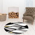 thumbnail image 2 of ZOUSSIQI Non-slip Round Mat Sitting Pad Area Rugs Washable Rug Rotray Chair Mat Bedroom 120cm JU316-143523, 2 of 8