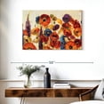 thumbnail image 3 of Elephant Stock Joyful Garden Wall Art - Horizontal Canvas Wall Art - Living Room Wall Decor - Floral And Botanical Canvas - Orange And Yellow Decor By Silvia Vassileva - 36" x 24", 3 of 8