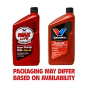 Valvoline MAXLIFE Power Steering Fluid + Stop Leak - 32 oz for High Mileage Systems