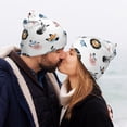 thumbnail image 5 of Susaid Cartoon Animals Print Winter Beanie for Men Women, Lined Beanie Soft Warm Knit Hat Ski Cuffed Cap, 5 of 6