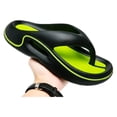thumbnail image 2 of Clossjun Mens Comfortable Summer Flip Flops With Thick Soles Non-Slip Lightweight Fashion Casual Sandals Arch Support Shower Shoes 43, 2 of 6