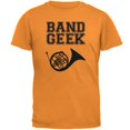 thumbnail image 1 of Band Geek French Horn Mens T Shirt Tangerine 3X-LG, 1 of 1