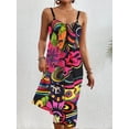 thumbnail image 6 of Bsubseach Fashion Women Sarong Swimsuit Coverups Short Bikini Wraps Sheer Pareo Beach Bathing Suit Cover Up Summer Outfits, 6 of 6