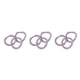 thumbnail image 1 of Bandas de goma Sonducket 3 uds coloridas diademas para cabello niñas mujeres Púrpura claro, 1 of 6