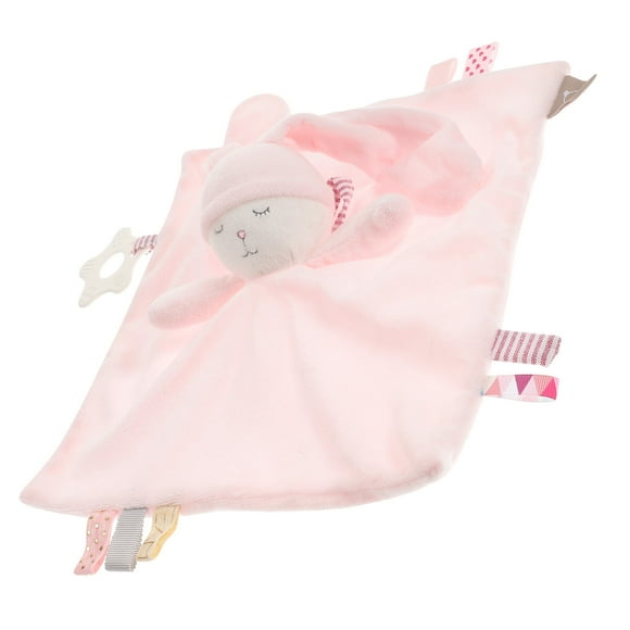 KAKOWELY Toalla relajante para bebé con forma de conejito, juguete de peluche, manta de seguridad para guardería
