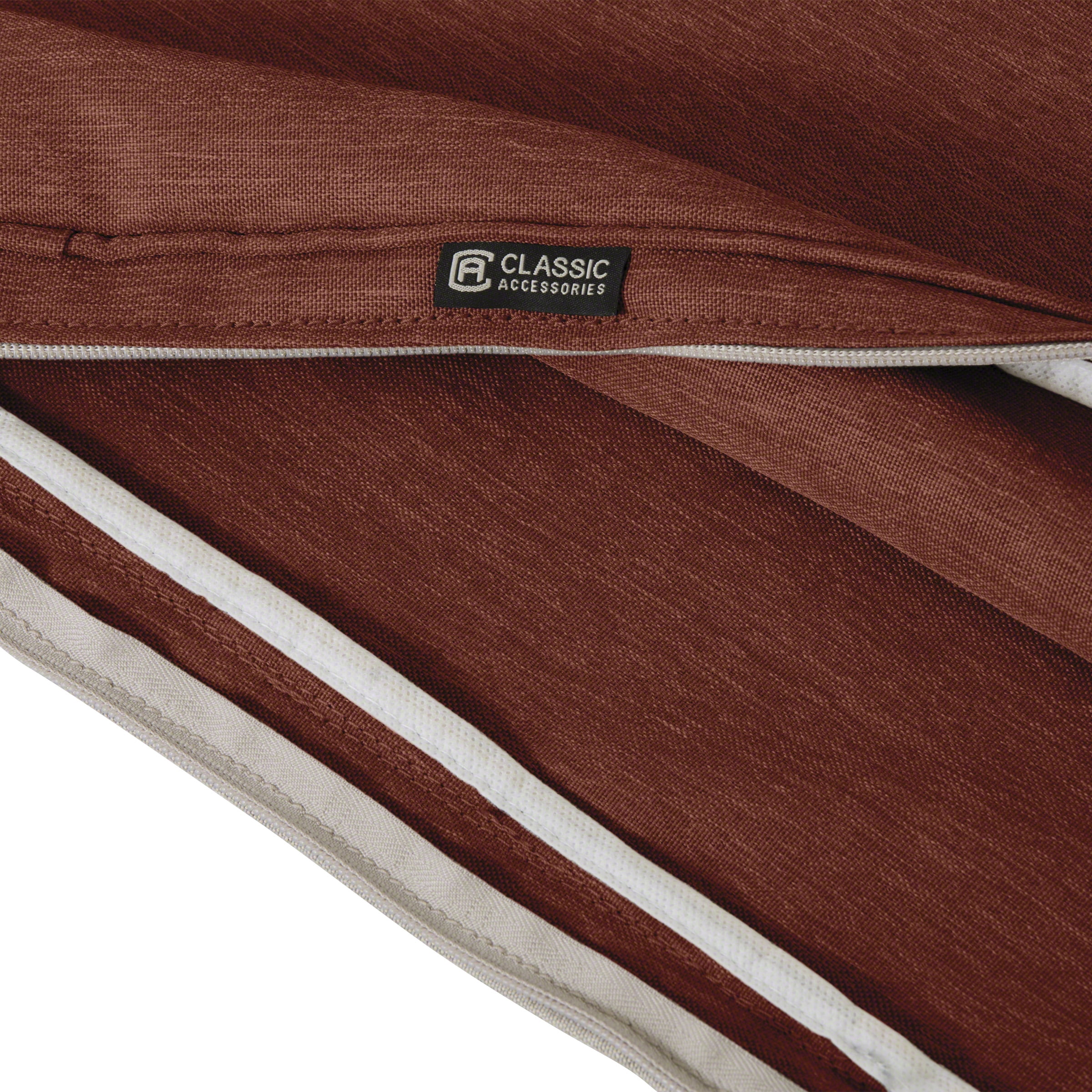 Classic Accessories Montlake FadeSafe Square Patio Dining Seat Cushion, 17"W x 17”D x 3”Thick