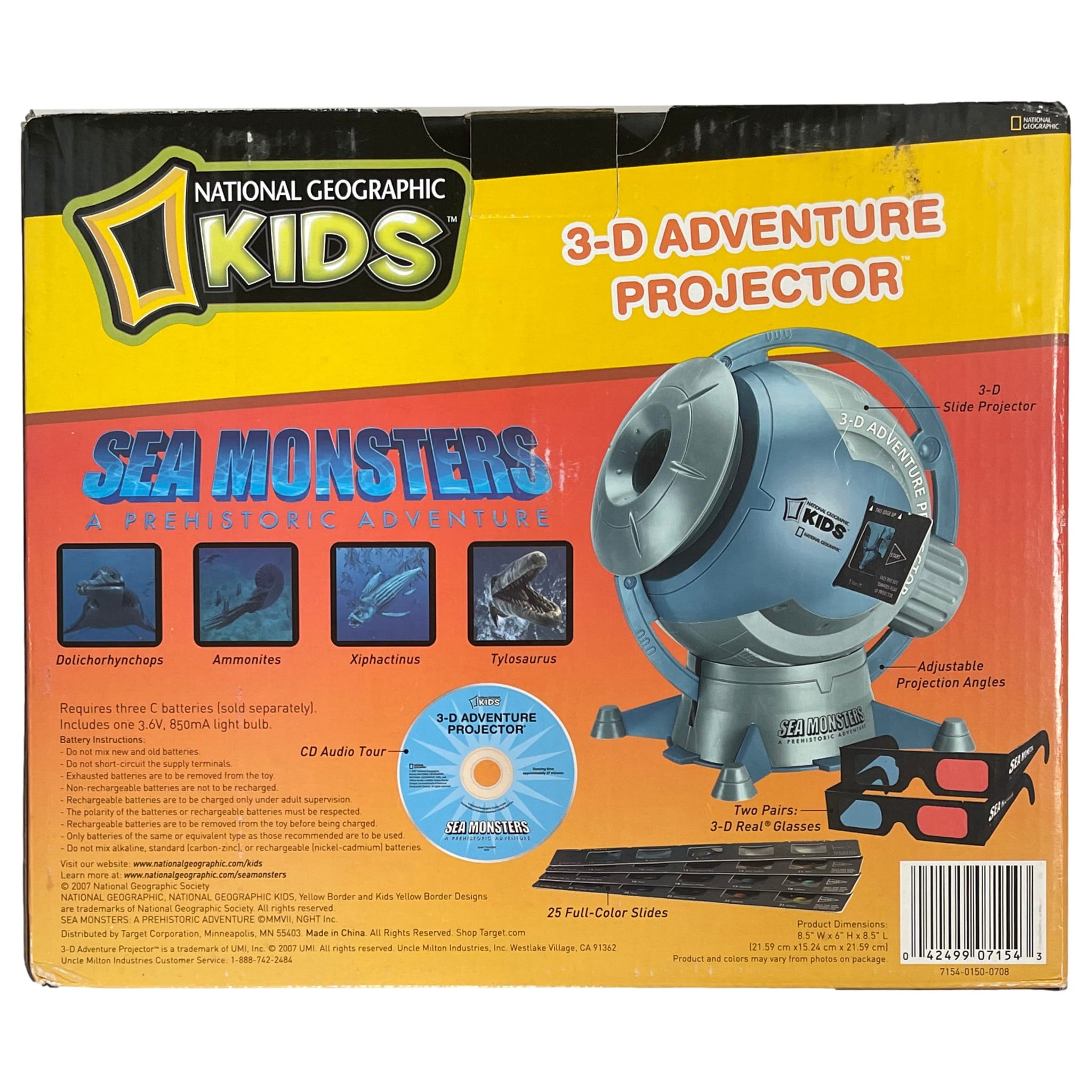 National Geographic 3-D Adventure Projector with 3D Slides, Sea