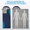 thumbnail image 4 of Saco de dormir Elevon para adultos, adolescentes y niños de 3 a 4 temporadas, 4 of 7