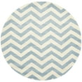 thumbnail image 3 of SAFAVIEH Chatham Jake Geometric Wool Area Rug, Blue/Ivory, 2' x 3', 3 of 8
